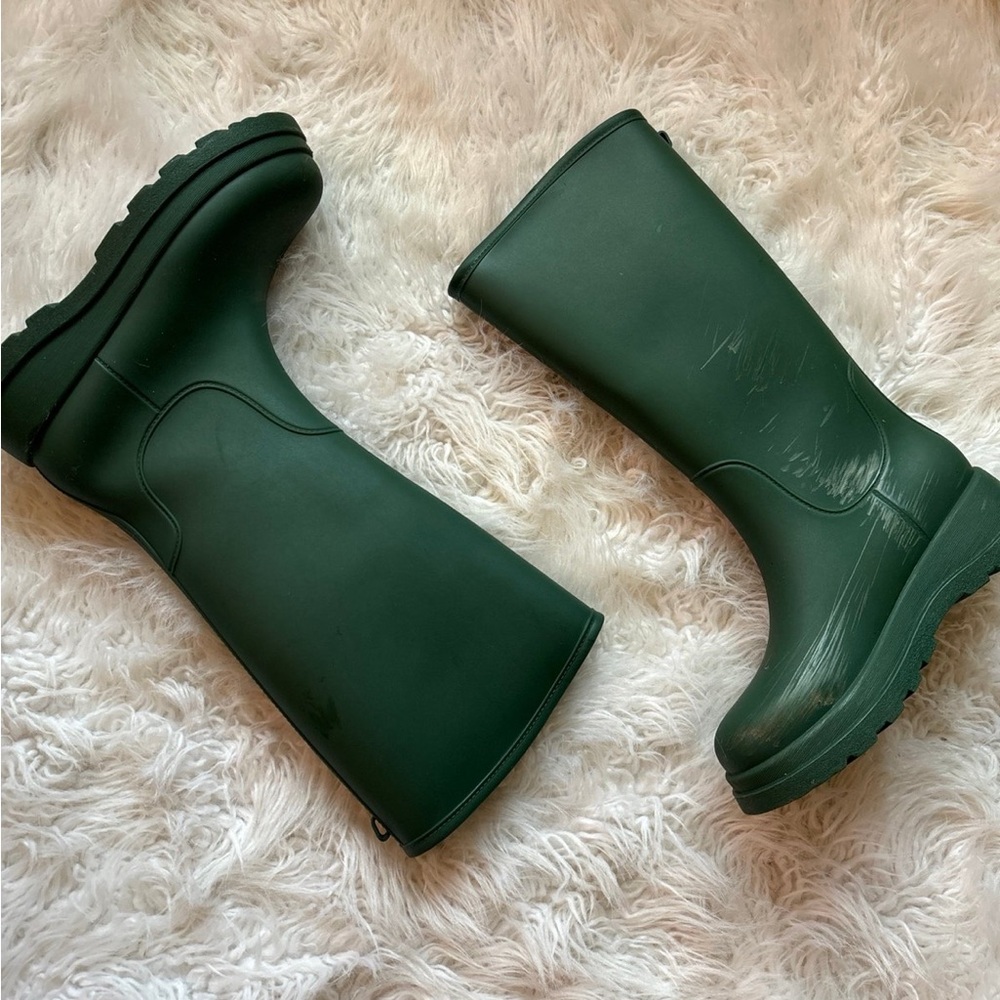 Rain boots - Forest Green, Women's Size 9
